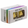 Toys4.0 Vivid Heavy Metal Dice, Yellow, 2PK TO3305565